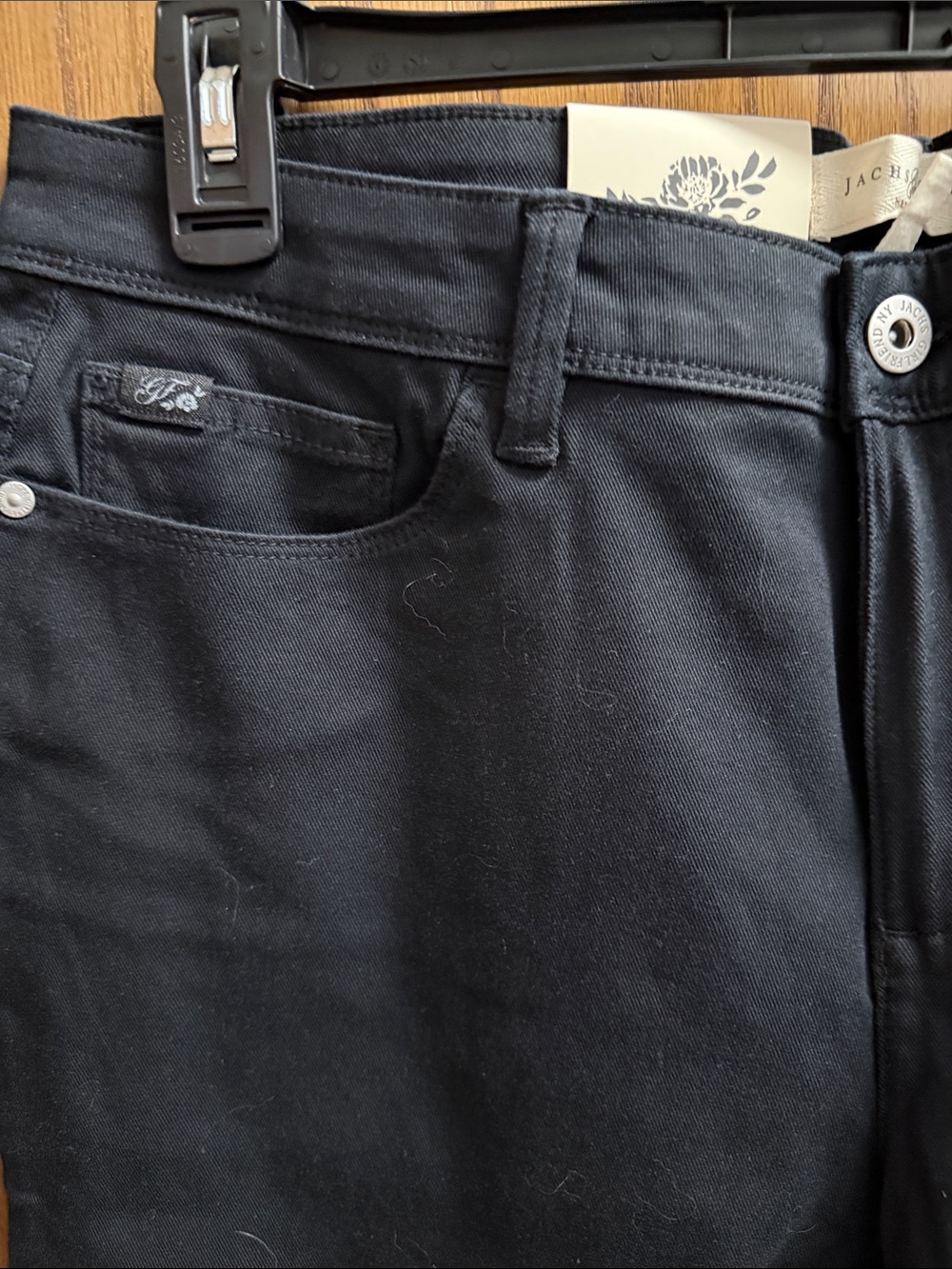 JACHS Girlfriend Black Straight Leg Pants - Picture 3 of 3